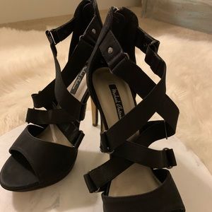 Black Michael Antonio strappy heels size 8.5